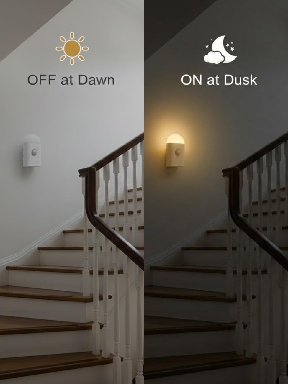 Rengmot Motion Sensor LED Night Lights Warm White with Adjustable Brightness Rechargeable Battery, with Hook and Stick-On for Cabinet, Ward…