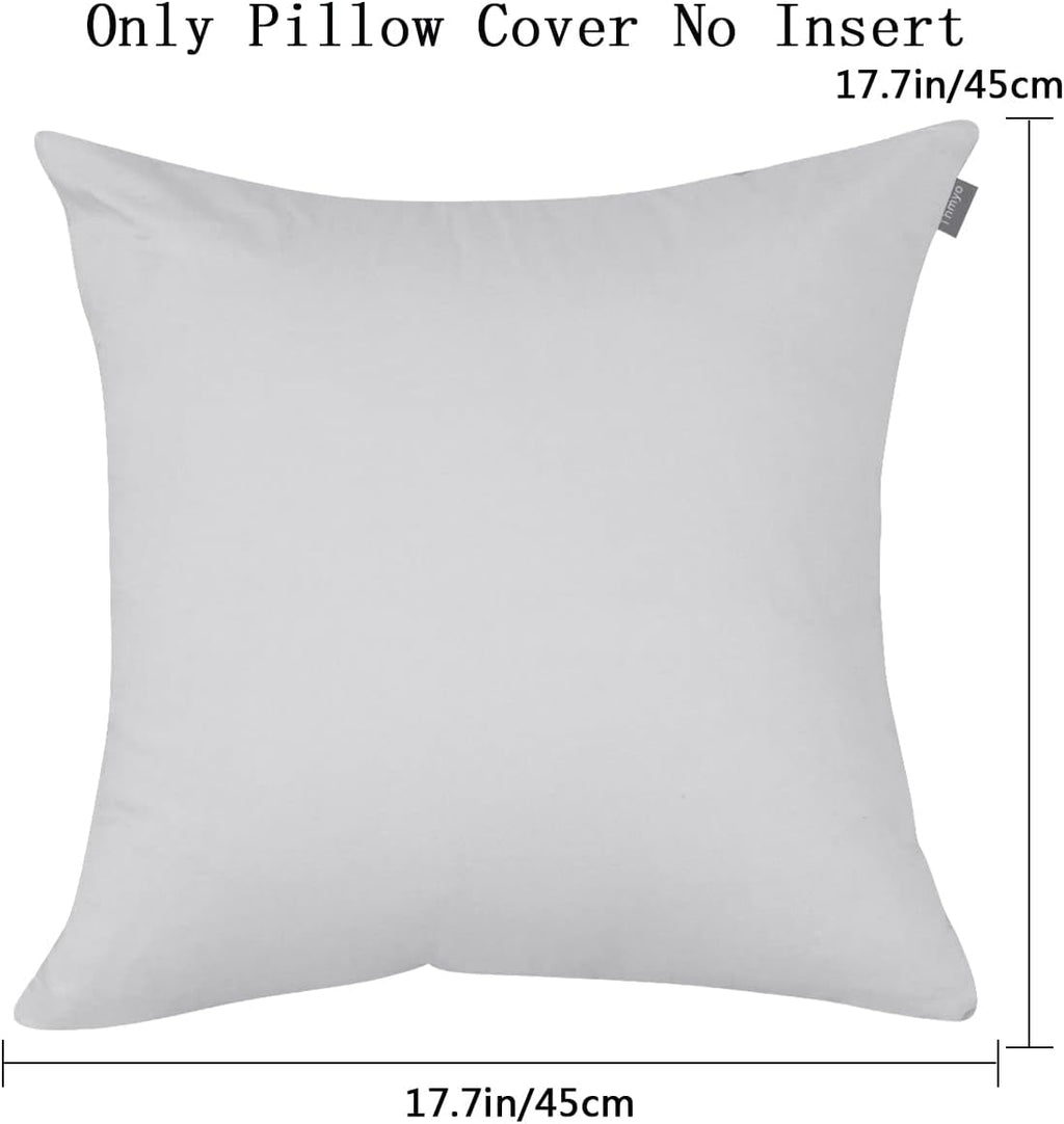 Thmyo 4-Pack 100% Cotton Comfortable Solid Decorative Throw Pillow Case Square Cushion Cover Pillowcase Sublimation Blank Pillow Covers DIY…