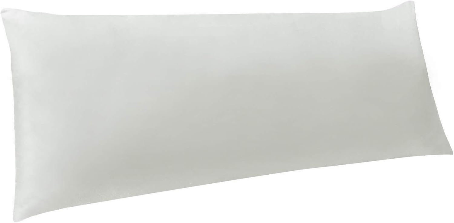 Ntbay Body Pillowcase - Brushed Microfiber 20x54 Pillowcase - Soft, Wrinkle-Free, Fade-Resistant, Stain-Resistant, Light Grey Body Pillow C…