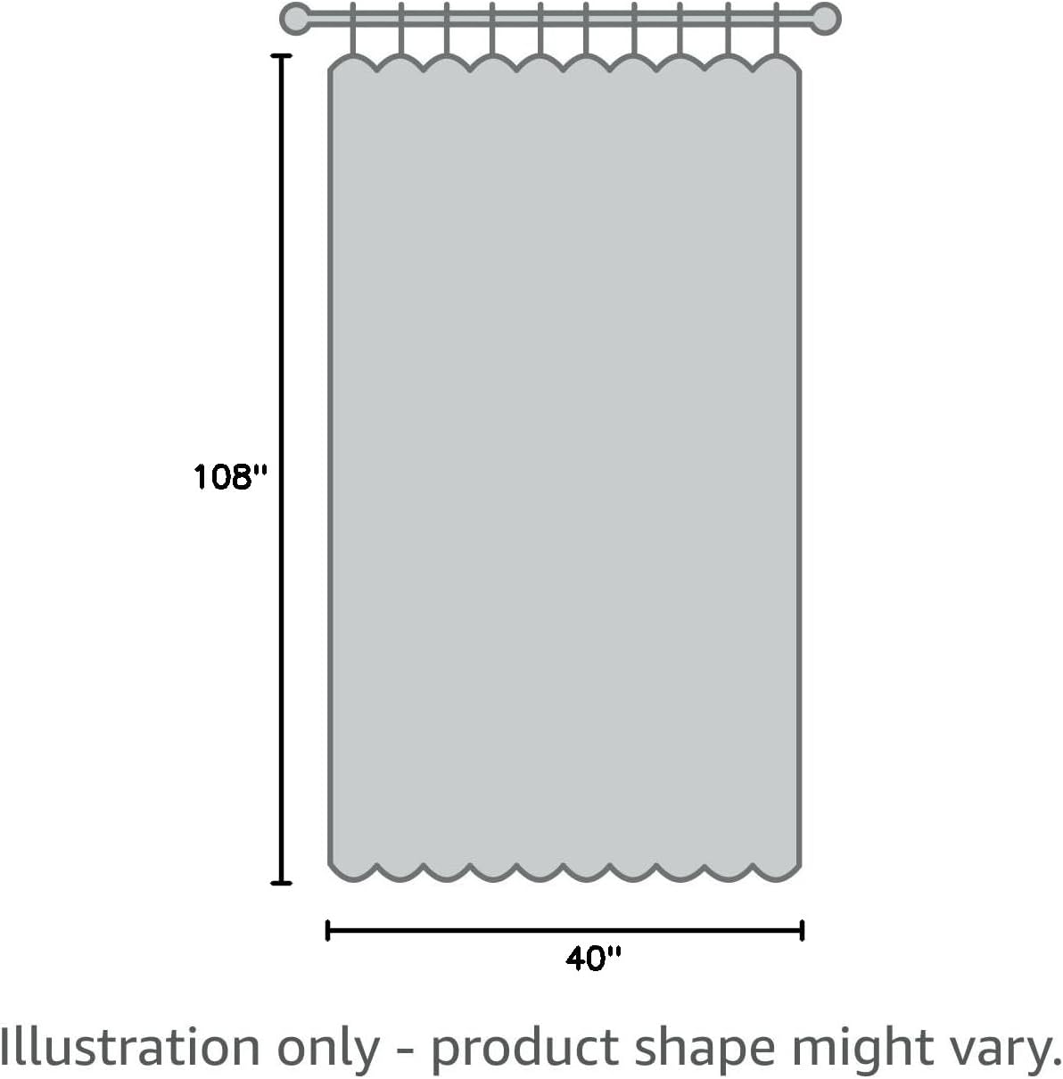 Sun Zero Easton Energy Saving Blackout Grommet Curtain Panel, 40" x 108", Silver Gray