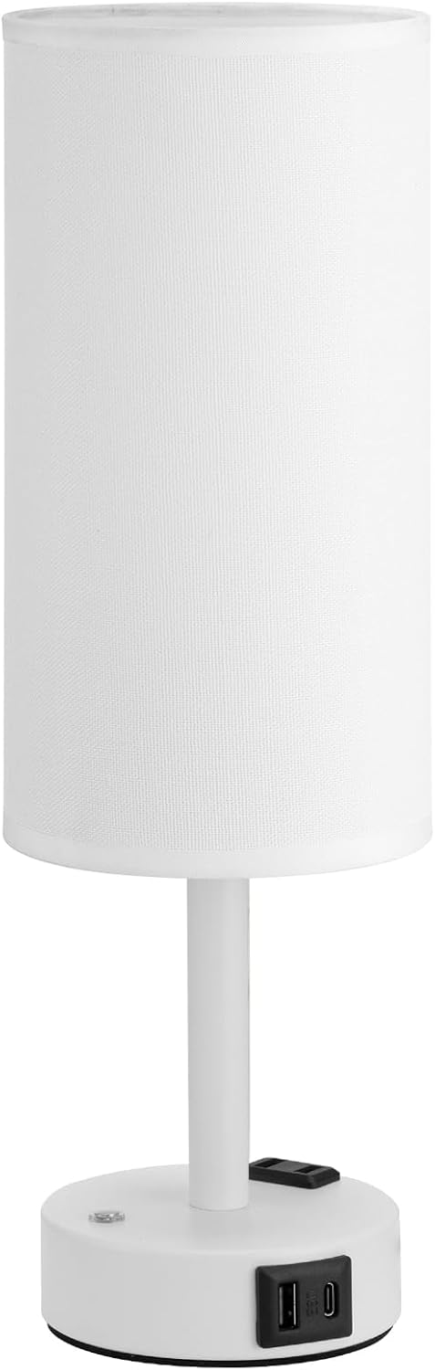 Aooshine Touch Bedside Table Lamp with Memory - Stepless Dimmable Lamp for Bedroom, Small Nightstand Lamp with Dual USB Charging Ports and…