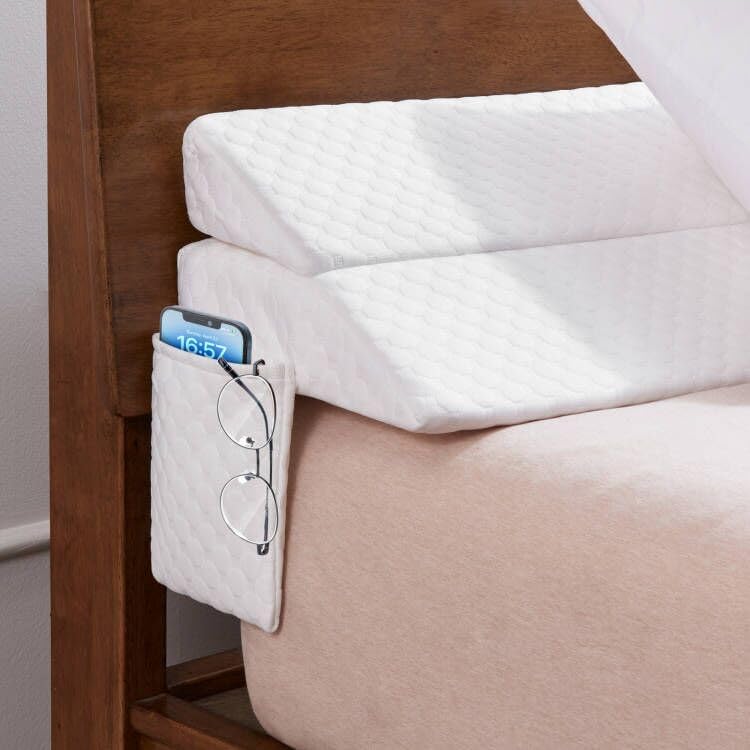 EUHAMS Queen Size Bed Wedge Pillow - Bed Gap Filler Mattress Wedge Headboard Pillow Close The Gap 0-7" Between Your Headboard and…