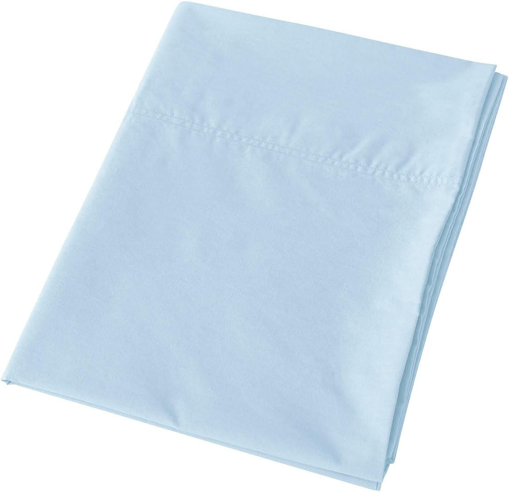WhatsBedding Body Pillow Cover Cotton Fabric, Long Pillowcase Breathable & Skin-Friendly, Envelope Closure - Light Blue (20x54 inch) Cotton…