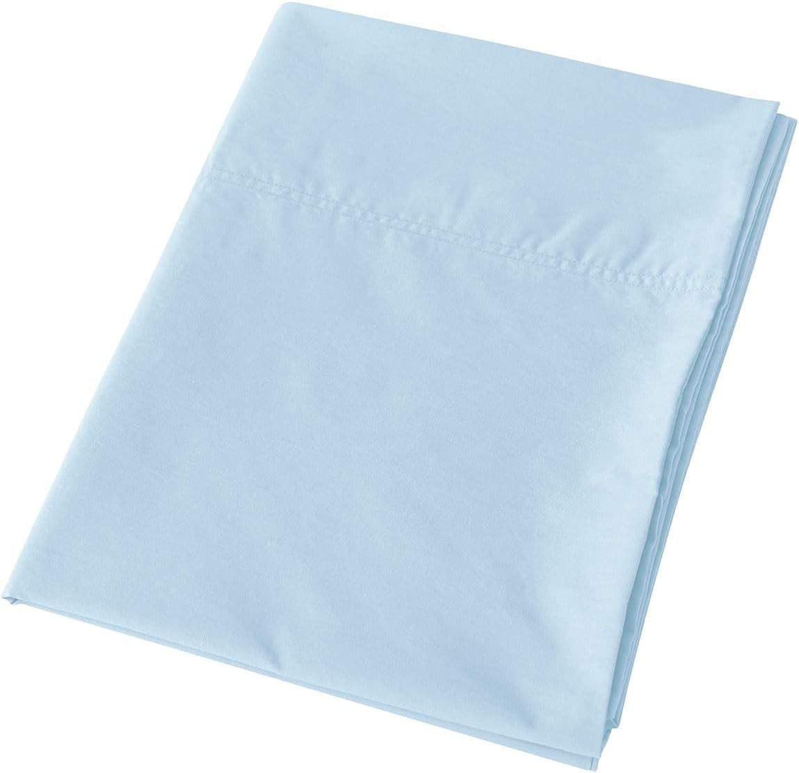 WhatsBedding Body Pillow Cover Cotton Fabric, Long Pillowcase Breathable & Skin-Friendly, Envelope Closure - Light Blue (20x54 inch) Cotton…