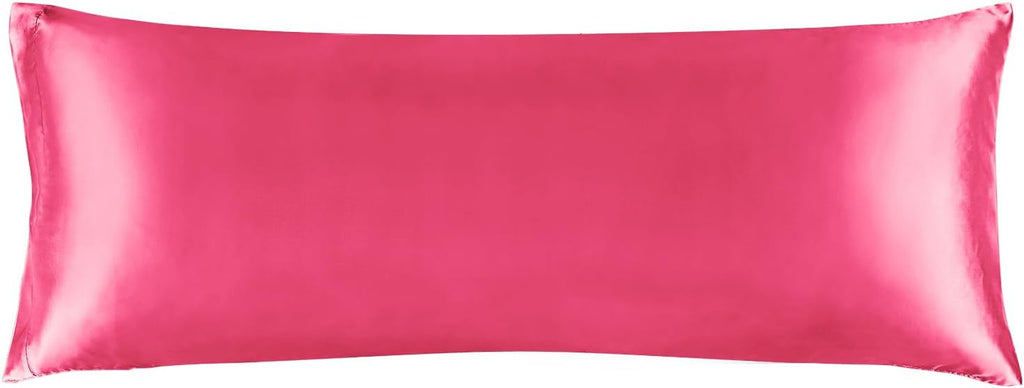 Bedelite Satin Body Pillow Cover, Super Soft and Cooling Body Pillow Pillowcase for Hair and Skin, Breathable Silky Full Long Pillowcase Co…