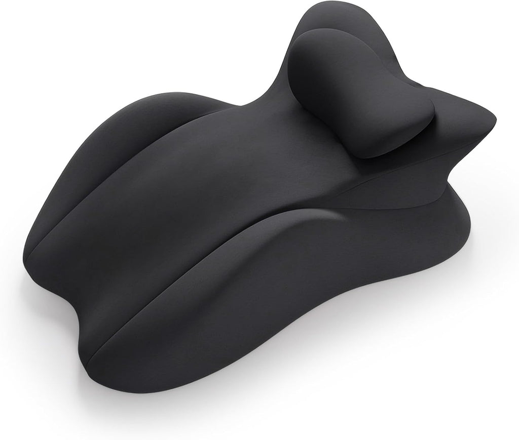 eleELEOPTION ele ELEOPTION Memory Foam Ergonomic Wedge Pillow Prone Reading Pillow for Bed Sofa Stomach Back and Neck Support Sitting Up wi…