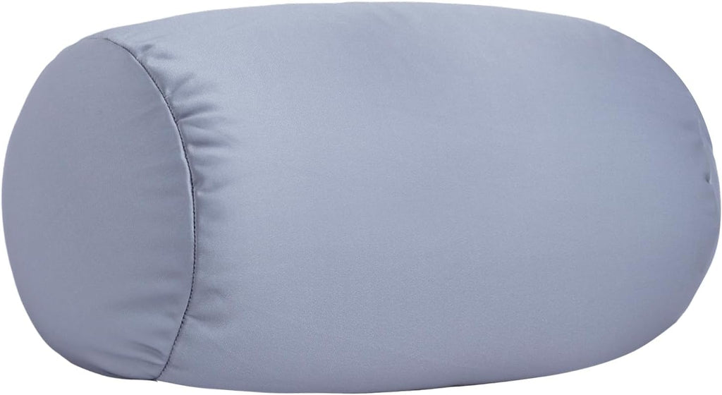 Squishy Neck Pillow, 7Inch x 12Inch Soft Travel Body Bed Pillow Bean Pillow for Kids Adult Chair Sleeping Car Seat, Fun Dormroom (Gray)
