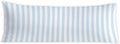 Light Blue Striped 20x54 Body Pillow Cover, Preppy Room Dorm Decor, Blue and White Line Coastal Decorative Long Body Pillow Cases for Bed…