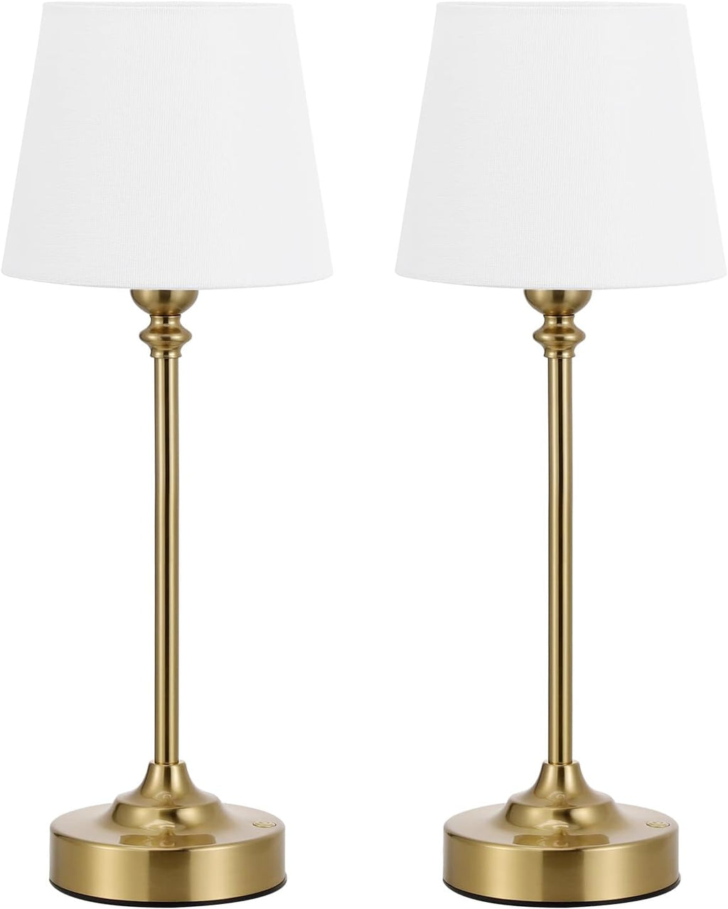 Kakanuo Cordless Table Lamps Rechargeable Set - 2 Pack Gold 4000mAH Battery Operated Lamps for Decor, 3000K Stepless Dimming Touch…
