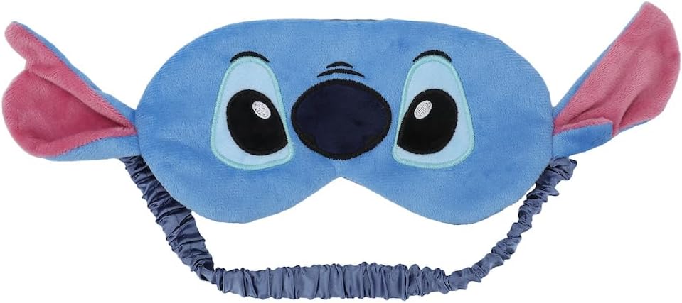 Bioworld Lilo & Stitch kids Travel Set with Neck Pillow, Eye Mask, and Luggage Tag - Comfort and Style for Young Travelers!