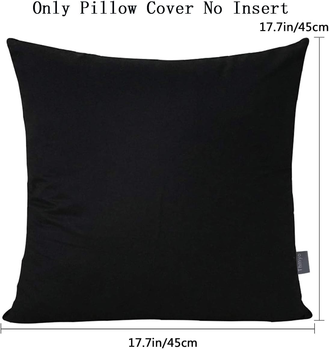 Thmyo 4-Pack 100% Cotton Comfortable Solid Decorative Throw Pillow Case Square Cushion Cover Pillowcase Sublimation Blank Pillow Covers DIY…