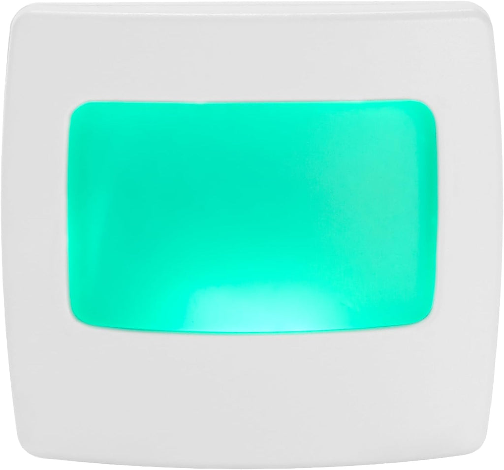 Maxxima Mini Green Always On LED Night Light - Ideal Plug-in Lighting for Bedrooms, Bathrooms, Kitchens, Kids' Nursery, Hallways, Stairs…