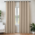 Joydeco Blackout Curtains 90 Inch Length 2 Panels Set, Thermal Insulated Long Curtains& Drapes 2 Burg, Room Darkening Grommet Drapes for Li…