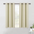 NICETOWN Room Darkening Curtain Panels for Living Room, Thermal Insulated Grommet Room Darkening Draperies/Drapes for Window (Beige, 2…