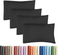 Standard Pillow Cases Set of 4 - Ultra Soft Hotel Quality Pillowcase Covers - Comfy Cozy Bedding for Women, Men, Kids & Teens - Machine…