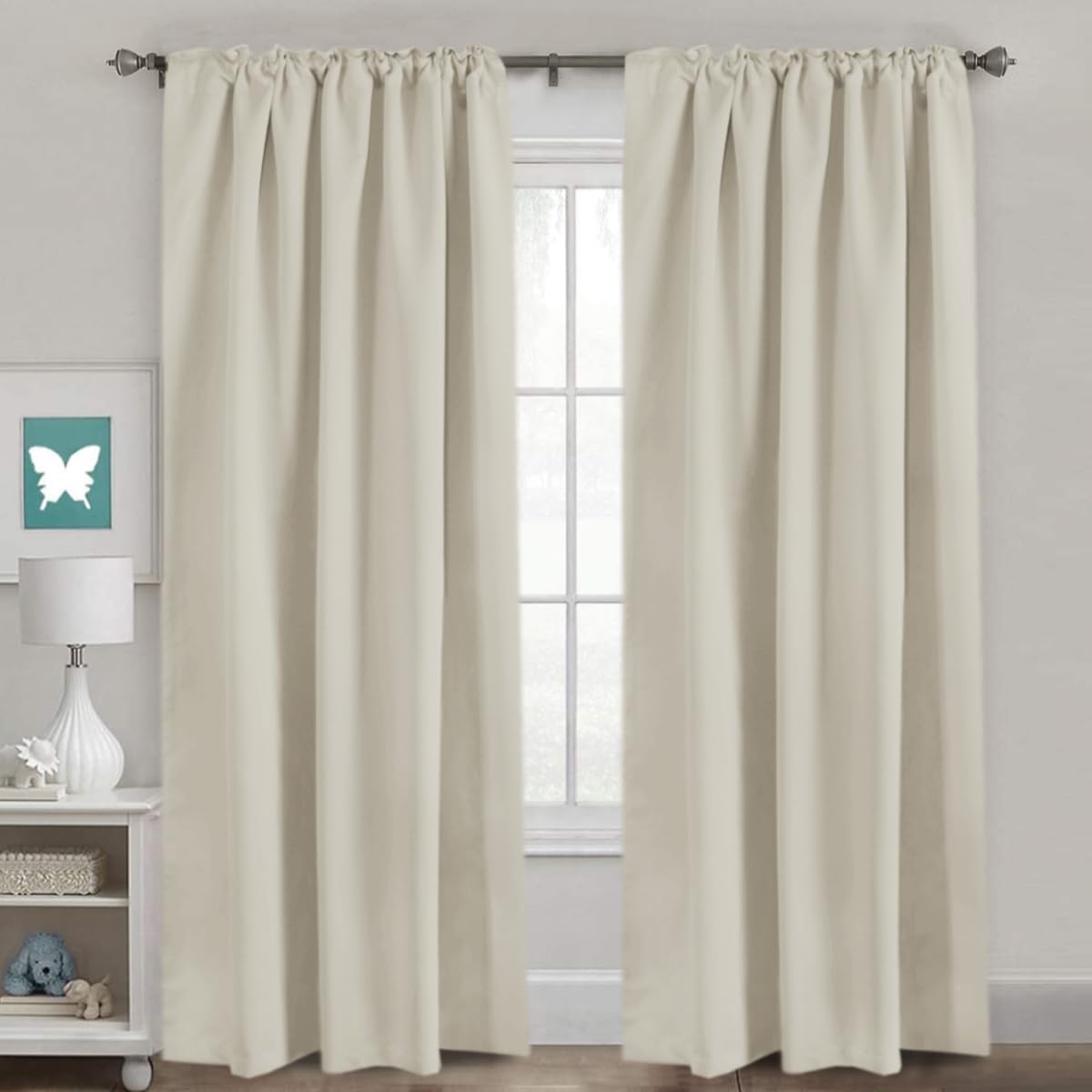 H.VERSAILTEX Light Reducing Curtains Thermal Insulated Window Treatment Panels Room Darkening Privacy Assured Drapes for Living…