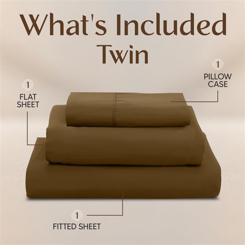 Utopiabedding Utopia Bedding Twin Sheet Set – 3 Piece Bed Sheets for Twin Size Bed, Soft and Breathable Microfiber, Includes 1 Fitted Sheet…