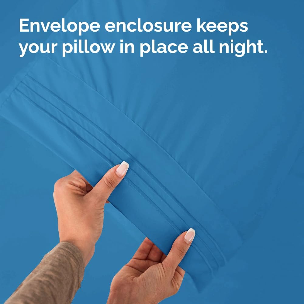 King Pillow Cases Set of 6 - Ultra Soft Hotel Quality Pillowcase Covers - Comfy, Cozy & Wrinkle Free - Shrink, Stain & Fade Resistant…