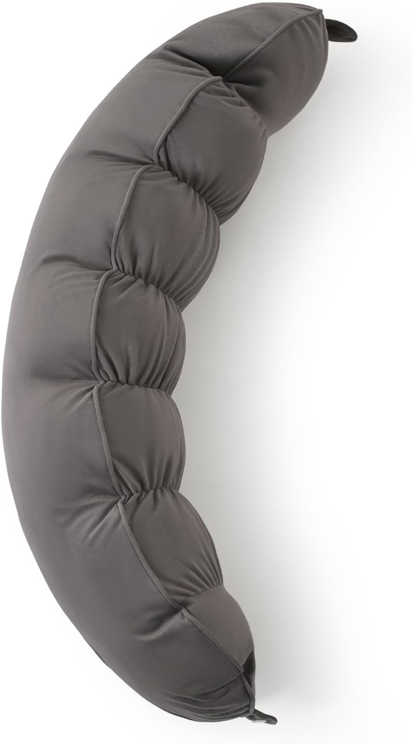 Peallow(Pat. Pend) – Long Round Body Pillow for Adults, Bolster Pillow for Sleeping, Soft and Supportive Pillow for Sleeping & Lumbar…