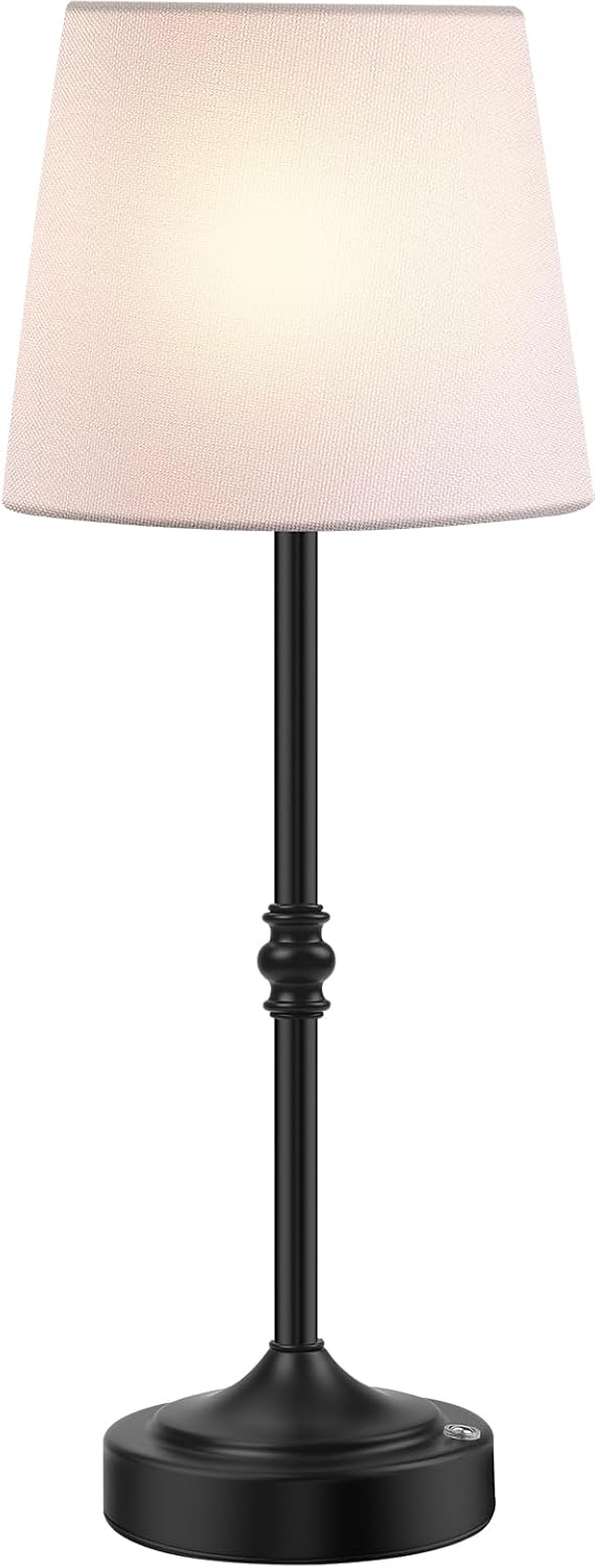 Swinerton Cordless Lamp Rechargeable LED Table Lamp, 5000mAh Battery Operated, 3 Level Brightness, Portable Night Bedside Lamp, Ambient…