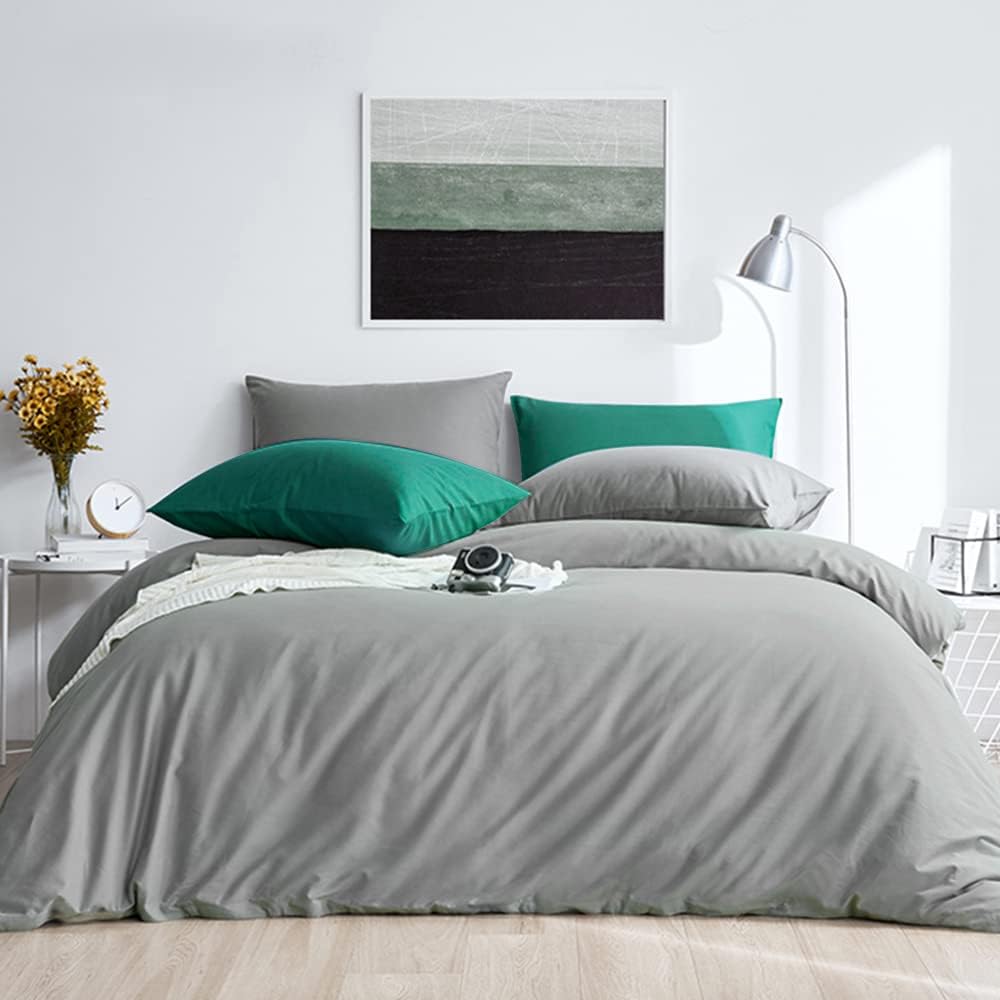 FLXXIE Pillow Cases Standard Size, Soft Microfiber Pillow Covers with Envelope Closure, Wrinkle, Stain Resistant Pillowcases, 2 Piece…