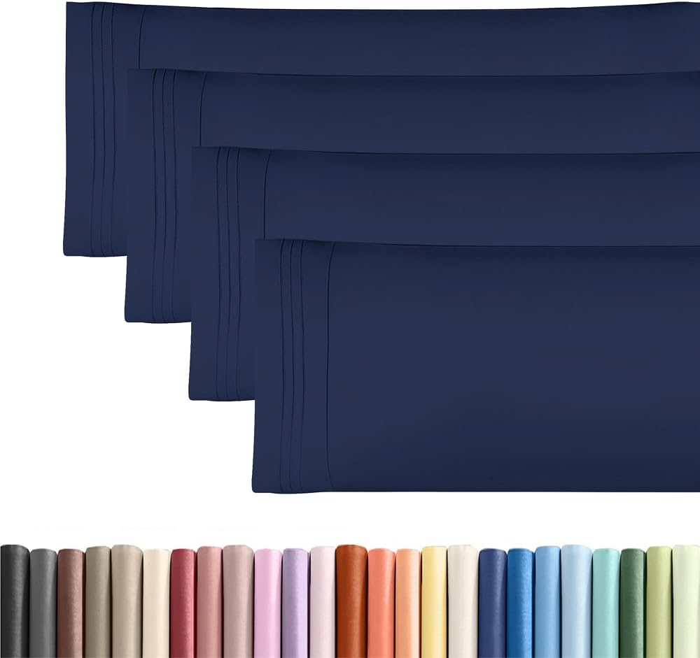 Body Pillowcases Set of 4-20x54 Long Body Pillow Case - Soft Body Pillow Cover for Sleeping & Side Sleepers - Comfy, Breathable & Fade…