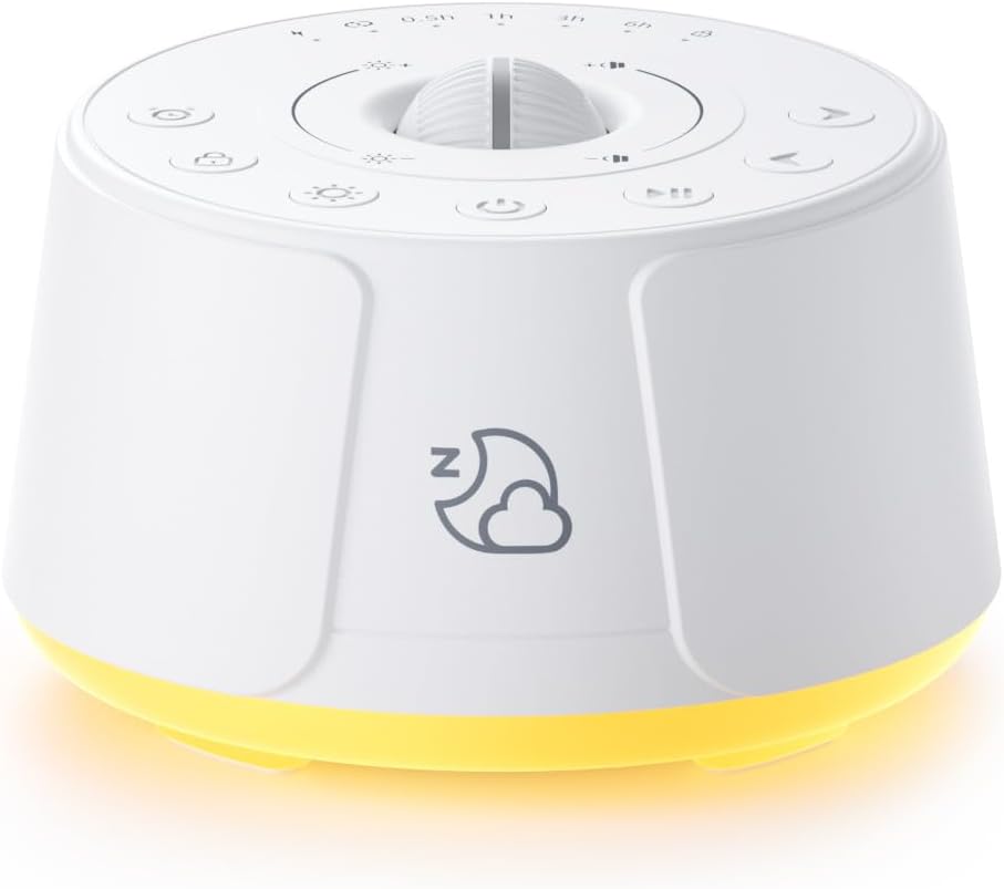 Sound Machine LEICEX White Noise Machine - 30 Soothing Sounds, 10 Colors Night Light, Rechargeable Battery- Travel Portable Sound Machine…