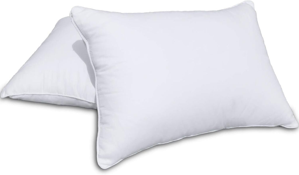 Precoco Toddler Pillowcase Set - 2 White Cotton 14x19 Inch Pillow Covers with Zipper Design for Secure Fit and Comfortable Sleep 2 pack 19…