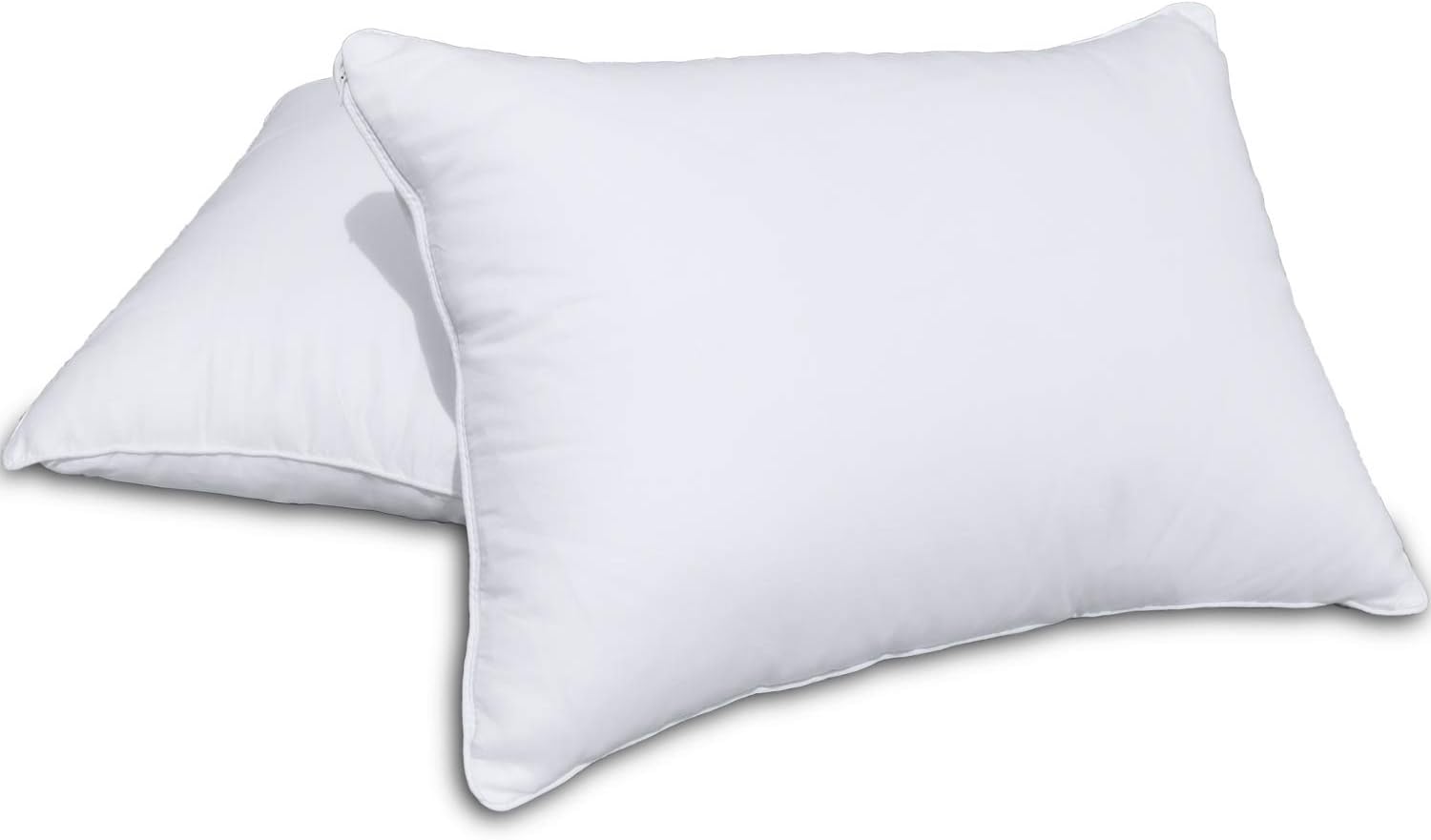 Precoco Toddler Pillowcase Set - 2 White Cotton 14x19 Inch Pillow Covers with Zipper Design for Secure Fit and Comfortable Sleep 2 pack 19…