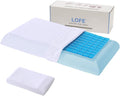 Lofe Stomach Sleeper Pillow - Ultra Pillow for Stomach Sleeping, Thin Memory Foam Pillow for Back Sleepers with Removable Gel, Flat Fo…
