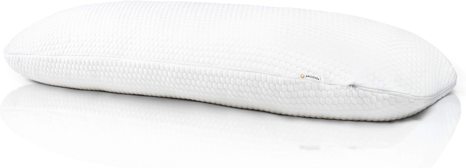 Aricove Body Pillow for Adults, Side Sleeper Pillow for Bed, Full Body Support in Long & Large Size, Tencel Lyocell Cover, Firm Memory Foam…