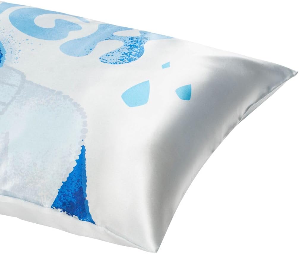 JayFranco Disney Pixar Inside Out Sadness Satin Pillowcase - Standard Size 20x30 Inch Silky Soft Blue Pillow Cover 30 inch Blue