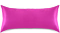 Electric Pink Color Pillow Covers Silk Pillowcase for Hair and Skin Breathable Soft Satin Pillowcase Queen Size Pillow Case for Boys Men…