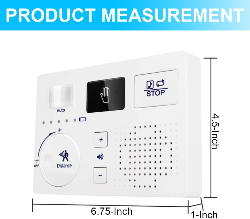 KiaoTime Bathroom White Noise Machine for Bathroom Privacy Motion Activated, Bathroom Noise Blocker - Sound Machine of Running Water…
