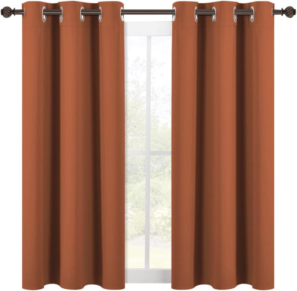NICETOWN Modern Blackout Curtains Noise Reducing, Thermal Insulated and Privacy Room Darkening Drape Panels for Boy's Guest Room Door…