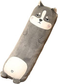 Long Plush Cute Body Pillows 33" Cuddle Stuffed Animal Shaped Bed Body Pillows Soft Cotton Plushies Doll Toy Gifts (Husky, 33 Inch)