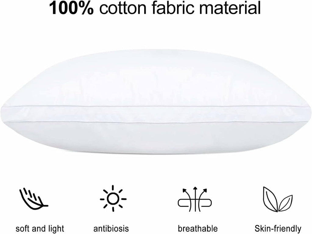 Jicuse Bed Pillows for Sleeping 1 Pack, King Size, Luxury Hotel Collection Pillow, Soft Fluffy and Great Support Down Alternative Filling, Guss…