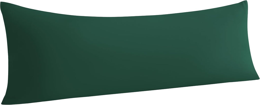 Ntbay Body Pillowcase - Brushed Microfiber 20x54 Pillowcase - Soft, Wrinkle-Free, Fade-Resistant, Stain-Resistant, Dark Green Body Pillow C…