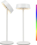Cordless Lamp, Rechargeable Table Lamp, Battery Operated, RGB Dimmable Touch Control, 3 Color Temperatures, LED Memory Function, Portable…