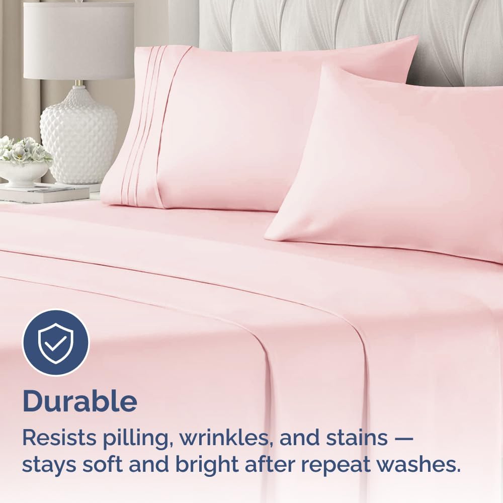 King Pillow Cases Set of 2 - Ultra Soft Hotel Quality Pillowcase Covers - Comfy, Cozy & Wrinkle Free - Shrinkage, Stain & Fade Resistant…