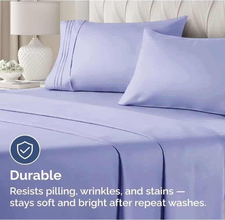 King Pillow Cases Set of 2 - Ultra Soft Hotel Quality Pillowcase Covers - Comfy, Cozy & Wrinkle Free - Shrinkage, Stain and Fade…