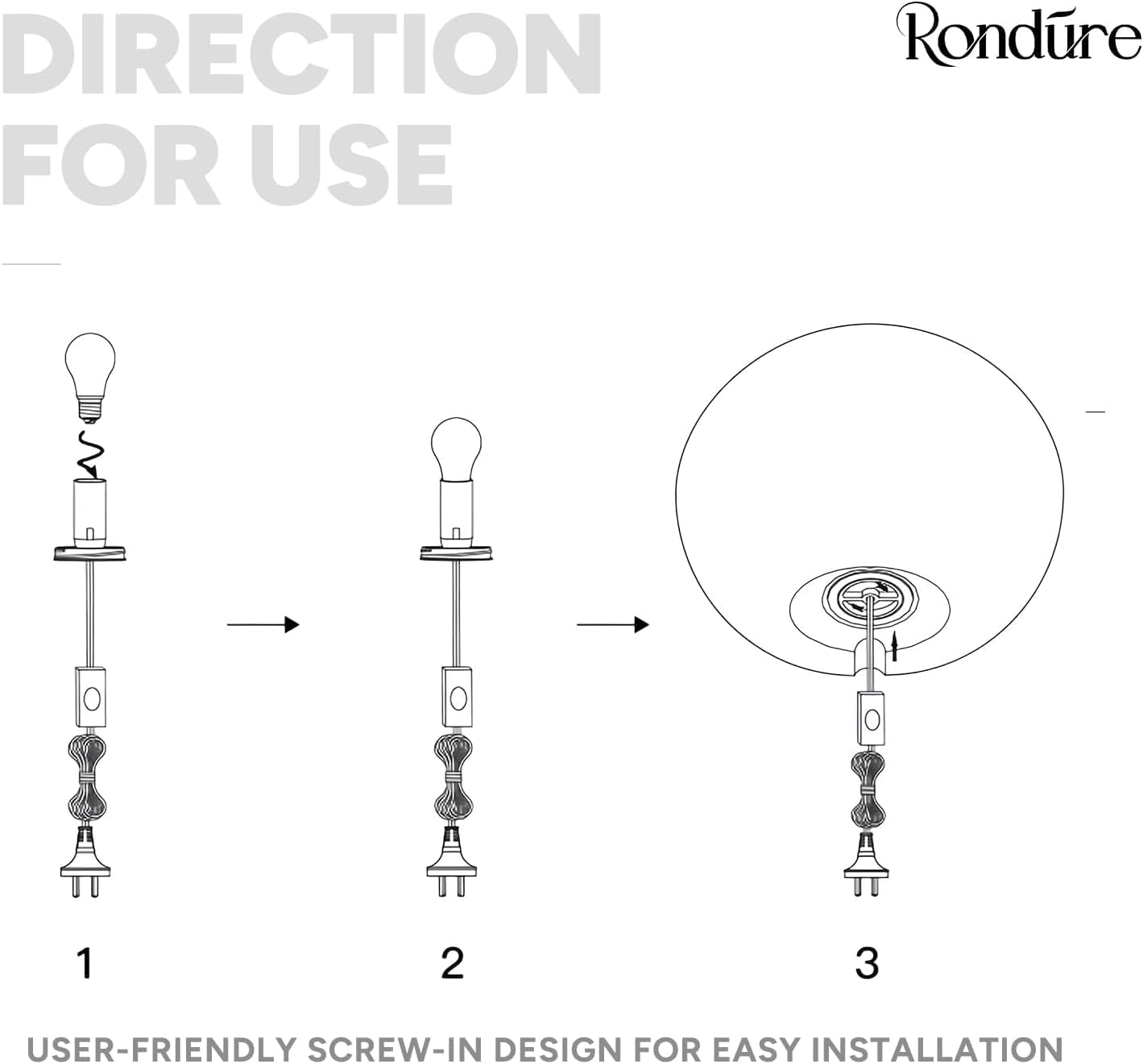 Rondure 15.8" Modern Ceramic Table Lamp, Fully Dimmable Modern Bedside Lamps for Bedroom, Living Room and Nightstand, White Translucent Cer…
