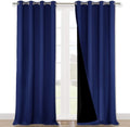 Nicetown 100% Blackout Blinds, Laundry Room Decor Window Treatment Curtains, Thermal Insulated Energy Smart Drapes and Draperies for Villa,…