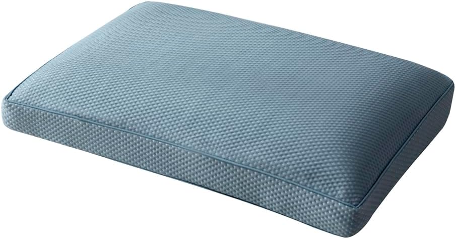 STONECREST Cooling Gusseted Pillow Protector for Memory Foam Pillow- 1 PC, Zipper Premium Gusset Pillow Encasement Covers(Blue, Standard)