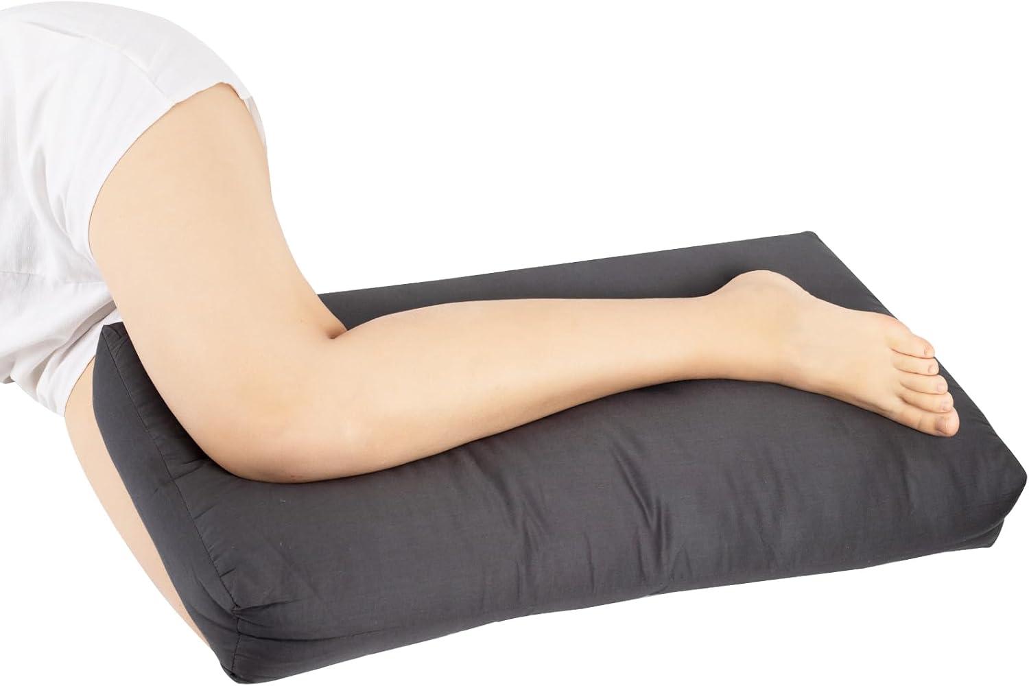 MINUPWELL Knee Pillow for Side Sleepers, 3" Leg Pillow for Side Sleeping, 100% Cotton Fabric Pillow for Between Knees While Sleeping…