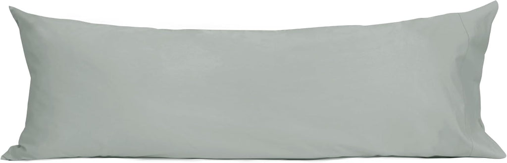 Sunflower Body Pillowcase 100% Cotton Long Pillow Cover/Case Envelope Closure 1 Pack, 20×54 inches Storm Gray, Soft and Breathable