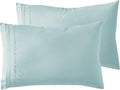 Nestl Light Blue Pillow Cases - Soft Queen Size Set of 2, 1800 Microfiber, Envelope Closure, 20x30 Inches cotton Blue