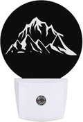 Black White Mountain Night Light Auto Sensor Led Dusk to Dawn Lamp Home Decor for Men Women