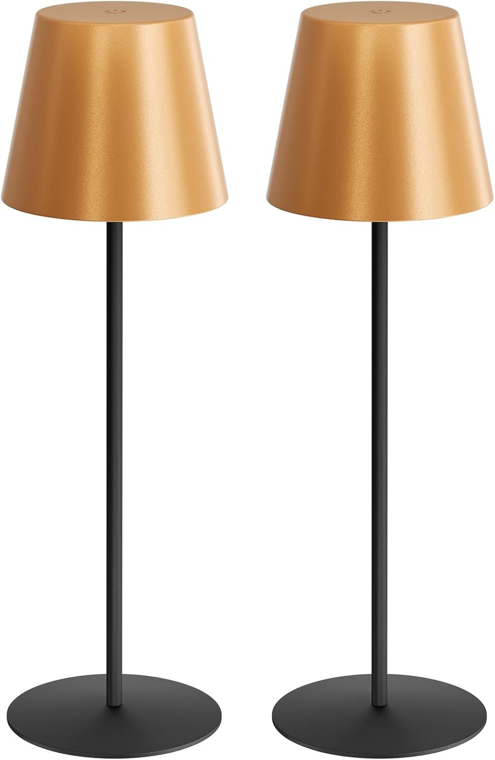 uuffoo 2 Pack Cordless Table Lamp Rechargeable 5000mAH Battery Operated Lights Touch Control LED Portable Desk Lamps 3 Color Dimming for…