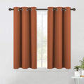 NICETOWN Burnt Orange Modern Blackout Curtains for Small Window, Thermal Insulated and Privacy Room Darkening Drape Panels for Boy's…